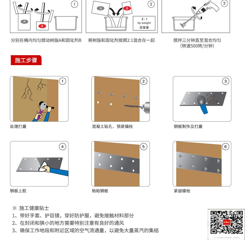 包钢循化粘钢加固施工过程